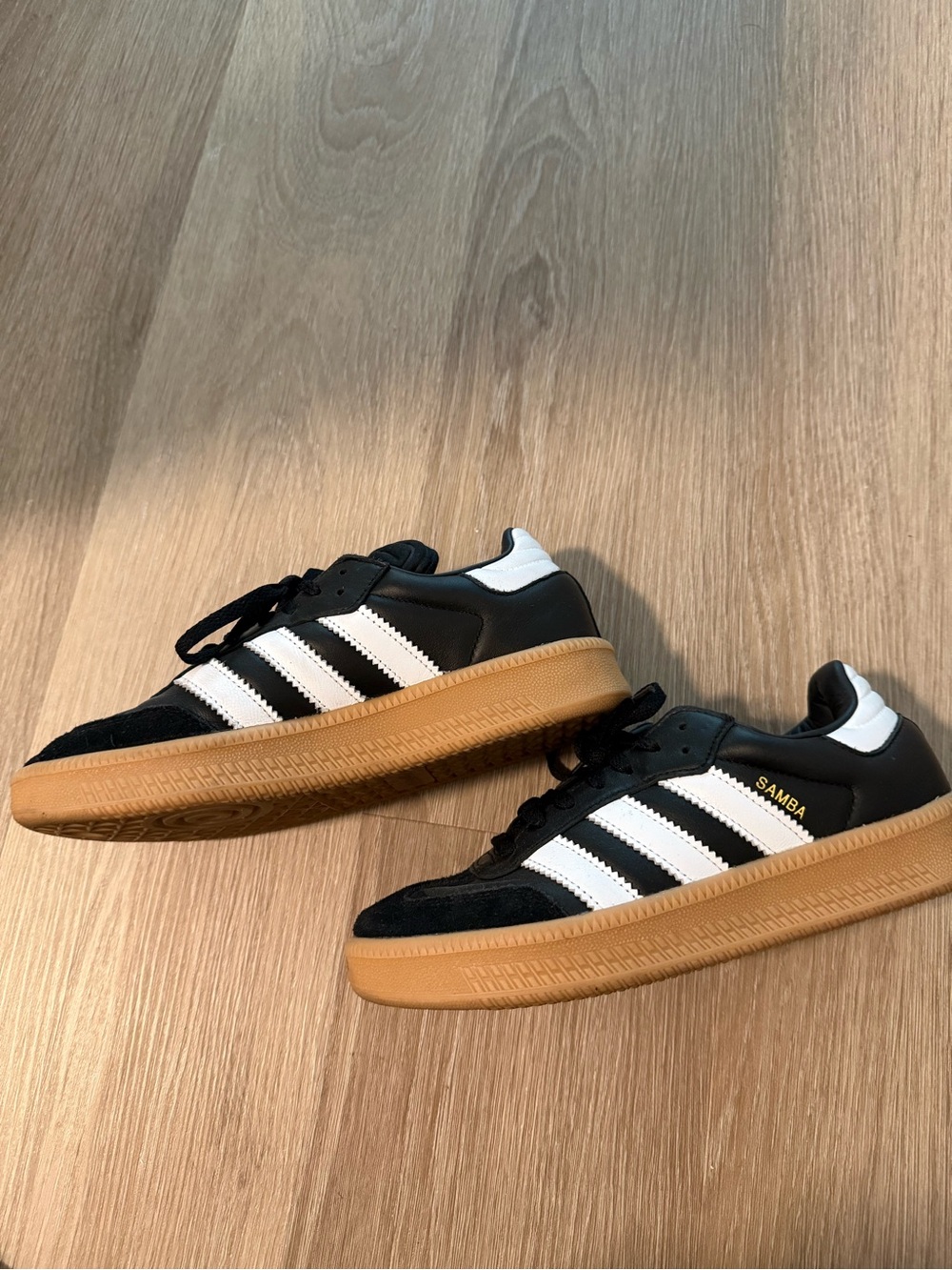 adidas Black White Gum Low-Top Sneakers